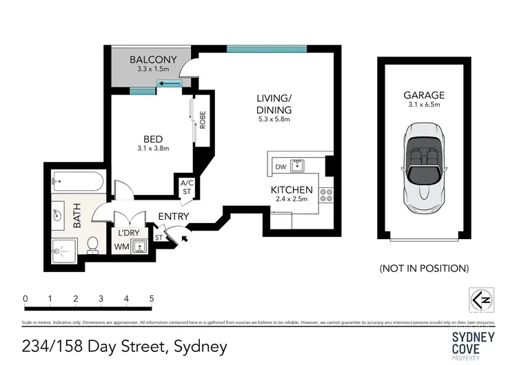 Floorplan of Homely apartment listing, 234/158-166 Day Street, Sydney NSW 2000