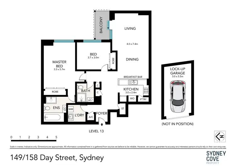 Floorplan of Homely apartment listing, 149/158-166 Day Street, Sydney NSW 2000