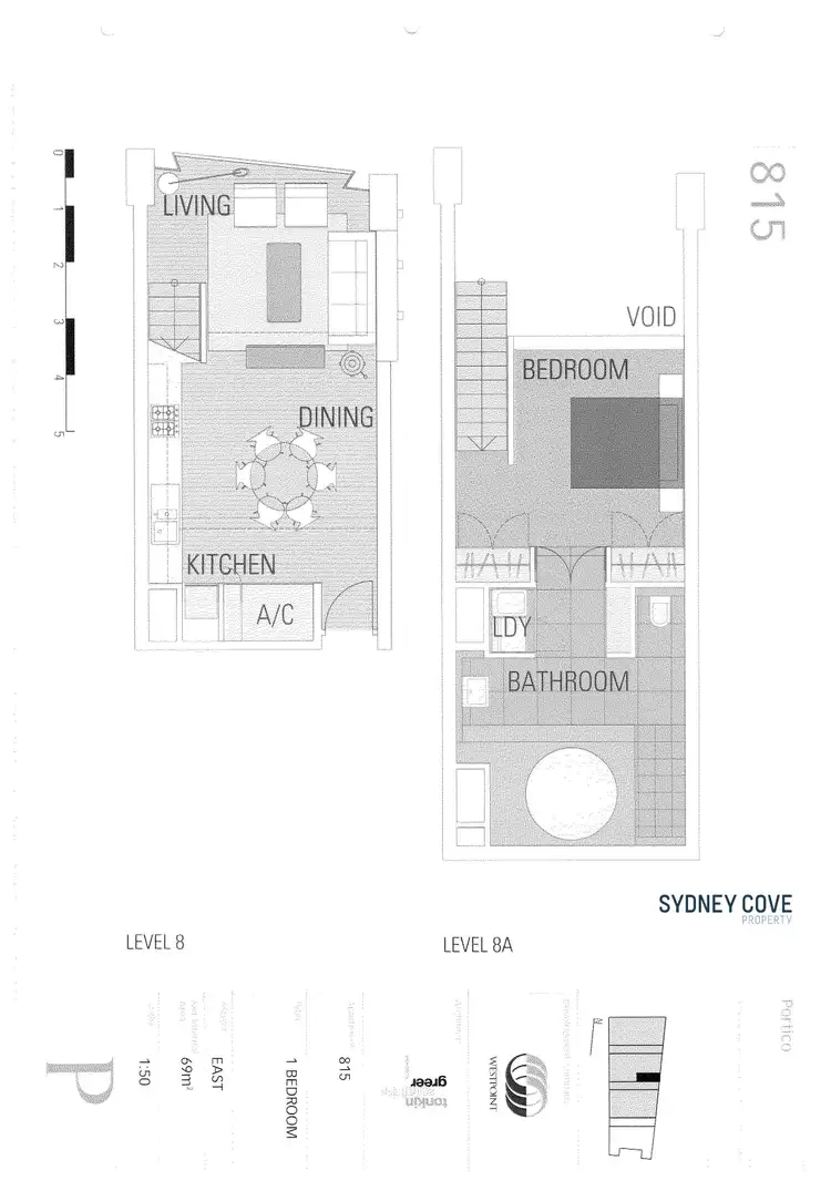 Floorplan of Homely apartment listing, 815/2 York Street, Sydney NSW 2000