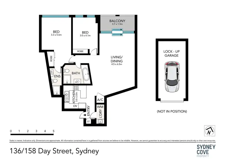 Floorplan of Homely apartment listing, 158 Day Street, Sydney NSW 2000