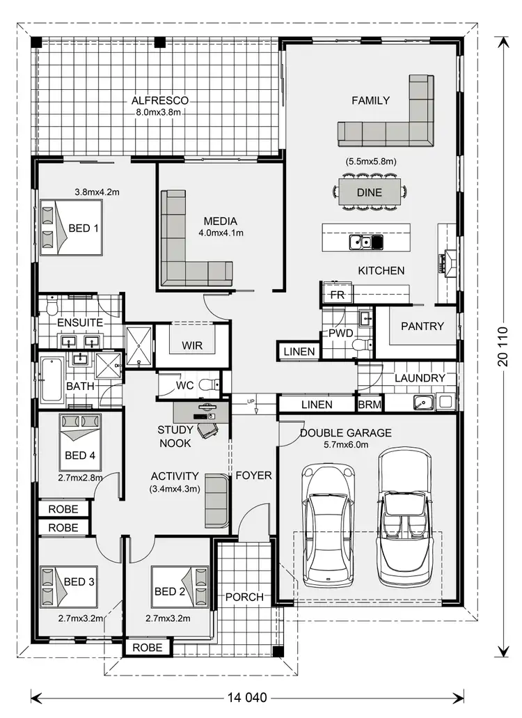 Floorplan of Homely house listing, 1 Collins Street, North Richmond NSW 2754