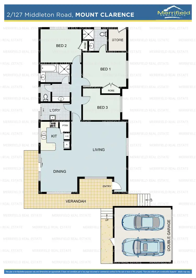 Floorplan of Homely unit listing, 2/127 Middleton Road, Mount Clarence WA 6330