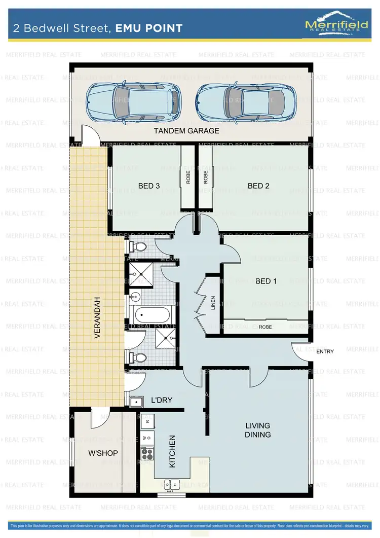 Floorplan of Homely house listing, 2 Bedwell Street, Emu Point WA 6330
