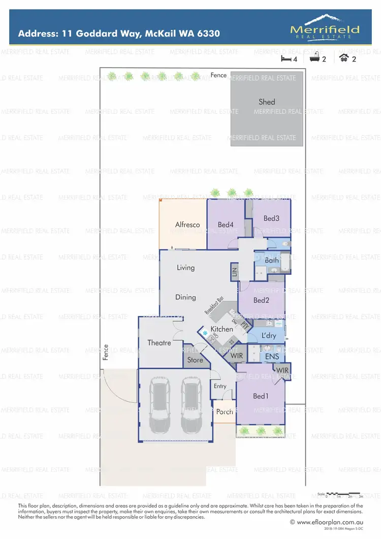 Floorplan of Homely house listing, 11 Goddard Way, Mckail WA 6330