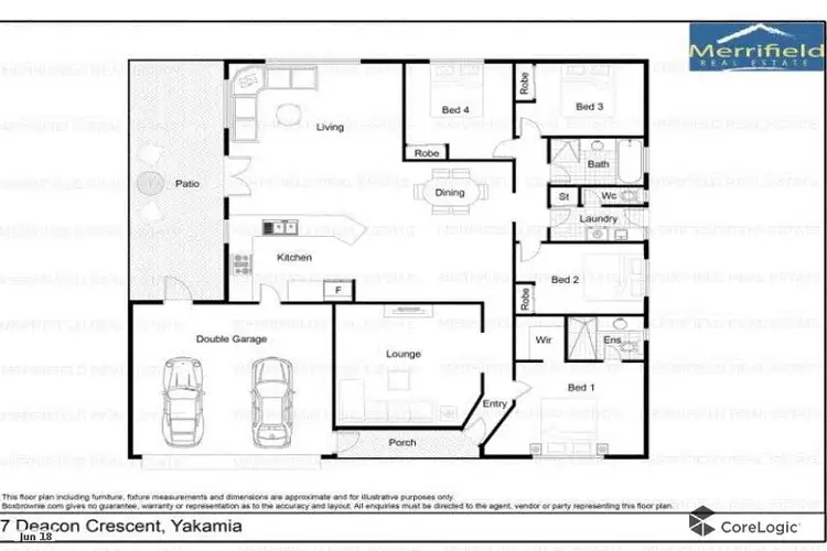 Floorplan of Homely house listing, 7 Deacon Crescent, Yakamia WA 6330