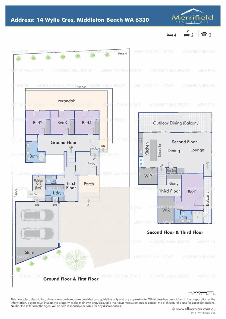 Floorplan of Homely house listing, 14 Wylie Crescent, Middleton Beach WA 6330