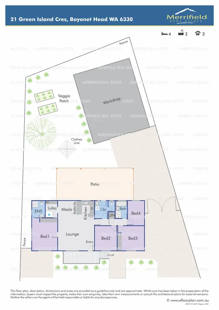 Floorplan of Homely house listing, 21 Green Island Crescent, Bayonet Head WA 6330