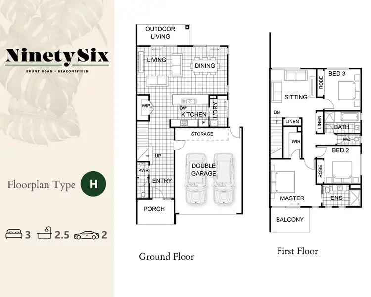 Floorplan of Homely townhouse listing, 14/96 Brunt Road, Beaconsfield VIC 3807