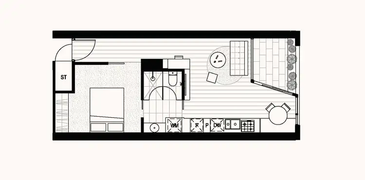 Floorplan of Homely apartment listing, 306/20 Peel Street, Collingwood VIC 3066