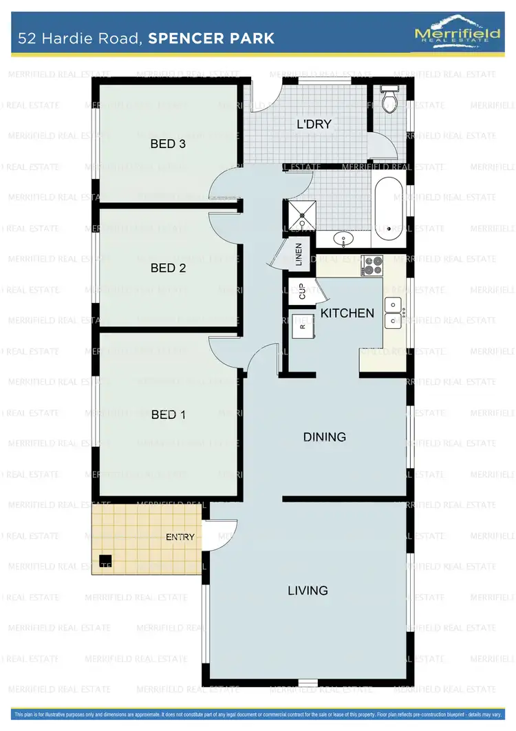 Floorplan of Homely house listing, 52 Hardie Road, Spencer Park WA 6330