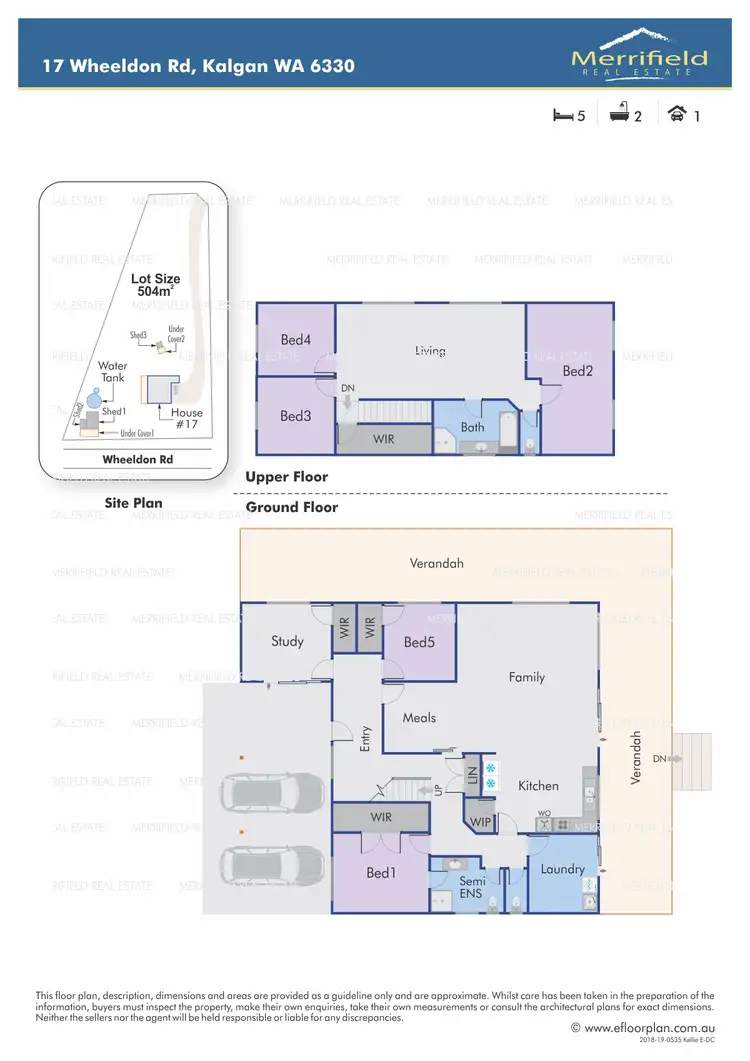 Floorplan of Homely rural property listing, 17 Wheeldon Road, Kalgan WA 6330