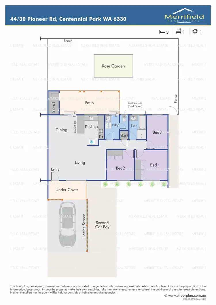 Floorplan of Homely unit listing, 44/30 Pioneer Road, Centennial Park WA 6330
