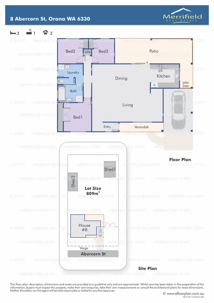 Floorplan of Homely house listing, 8 Abercorn Street, Orana WA 6330