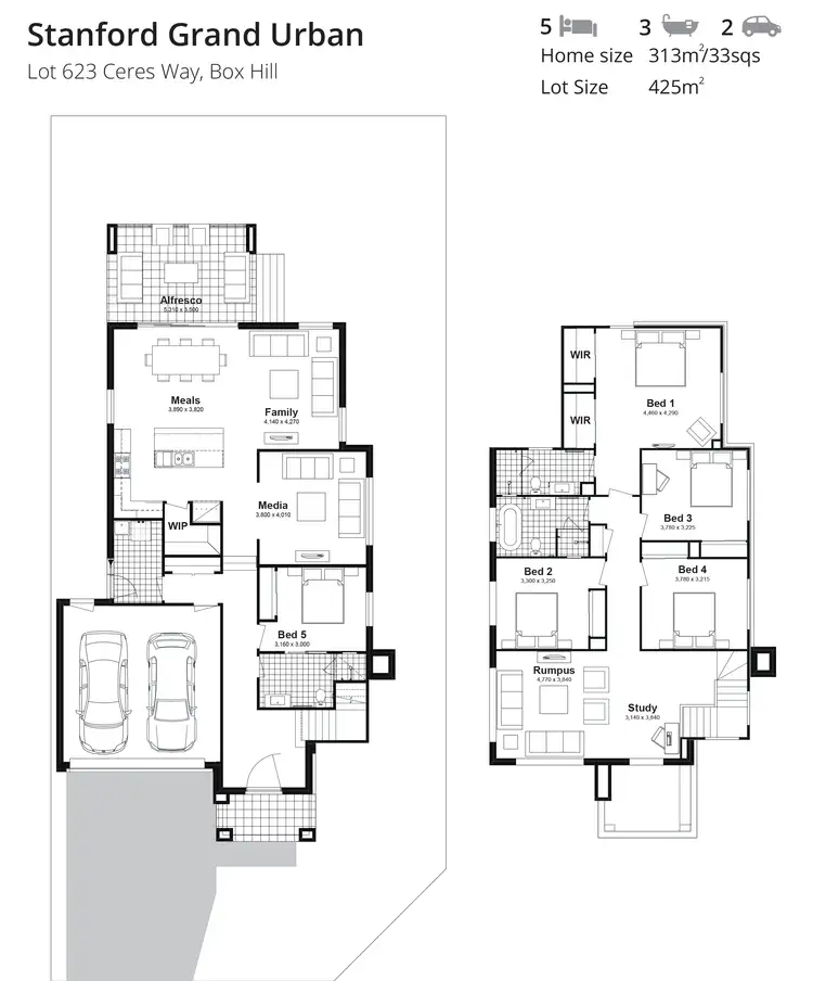 Floorplan of Homely house listing, Lot 623 Ceres Way, Box Hill NSW 2765