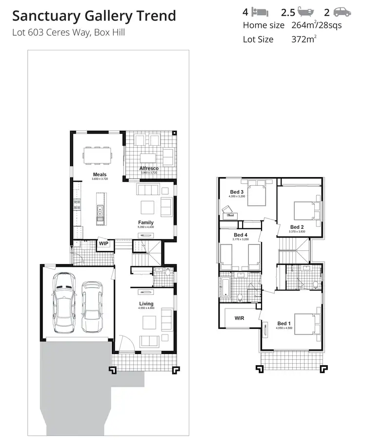 Floorplan of Homely house listing, Lot 603 Ceres Way, Box Hill NSW 2765