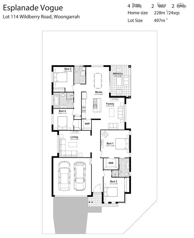 Floorplan of Homely house listing, Lot 114 Wildberry Road, Woongarrah NSW 2259
