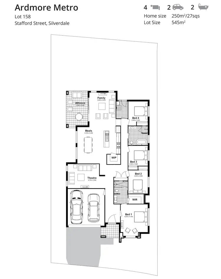 Floorplan of Homely house listing, Lot 158 Stafford Street, Silverdale NSW 2752