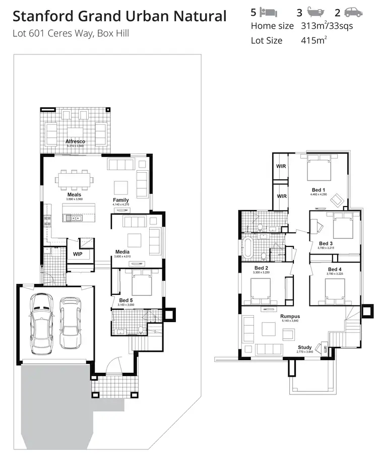 Floorplan of Homely house listing, Lot 601 Ceres Way, Box Hill NSW 2765