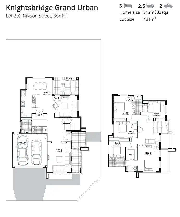 Floorplan of Homely house listing, Lot 209 Pampa Road, Box Hill NSW 2765