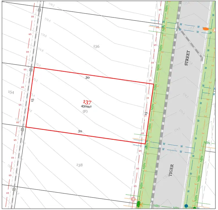 Floorplan of Homely land listing, LOT 137, Lot 137 Tiger Street, Silverdale NSW 2752