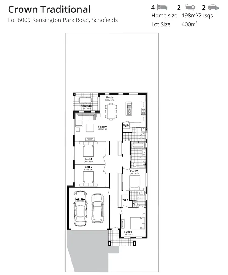 Floorplan of Homely house listing, Lot 6009 Kensington Park Road, Schofields NSW 2762