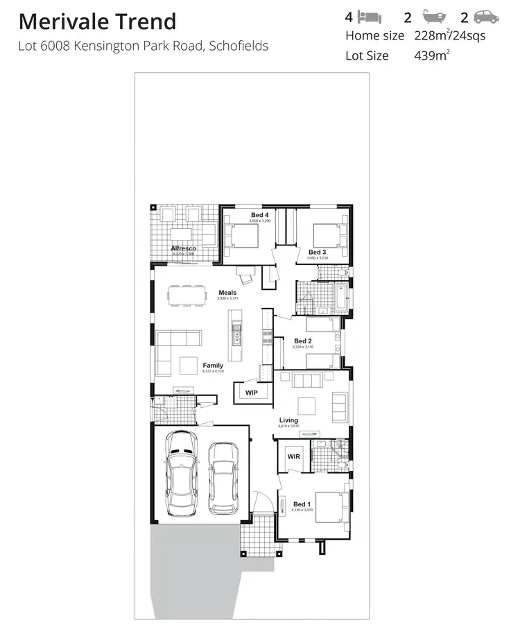 Floorplan of Homely house listing, Lot 6008 Kensington Park Road, Schofields NSW 2762