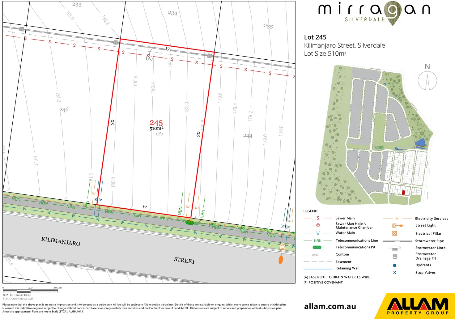 Floorplan of Homely land listing, LOT 245, Lot 245 Kilimanjaro Street, Silverdale NSW 2752
