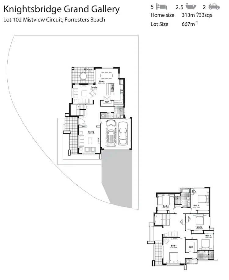 Floorplan of Homely house listing, Lot 102 Mistview Circuit, Forresters Beach NSW 2260