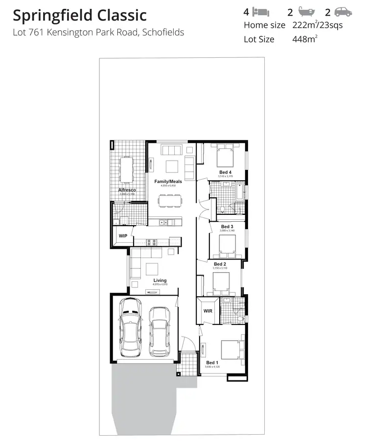 Floorplan of Homely house listing, Lot 761 Kensington Park Road, Schofields NSW 2762