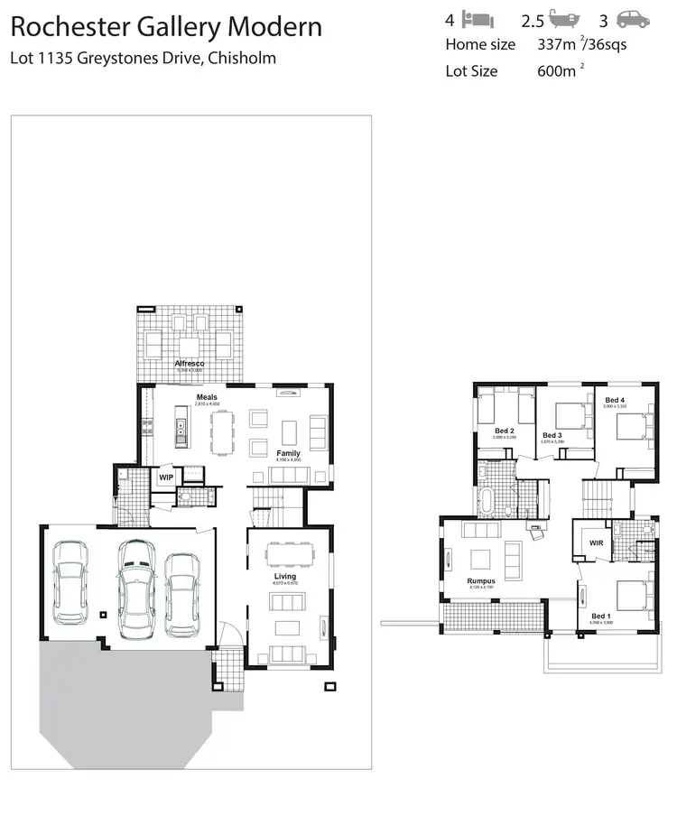 Floorplan of Homely house listing, Lot 1135 Greystones Drive, Chisholm NSW 2322