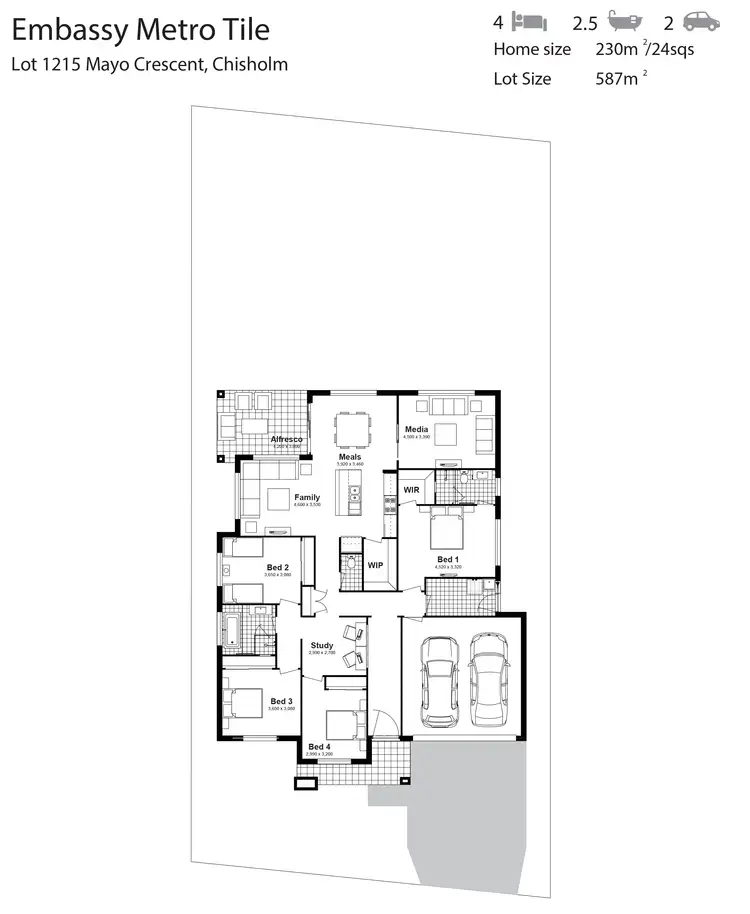 Floorplan of Homely house listing, Lot 1215 Mayo Crescent, Chisholm NSW 2322