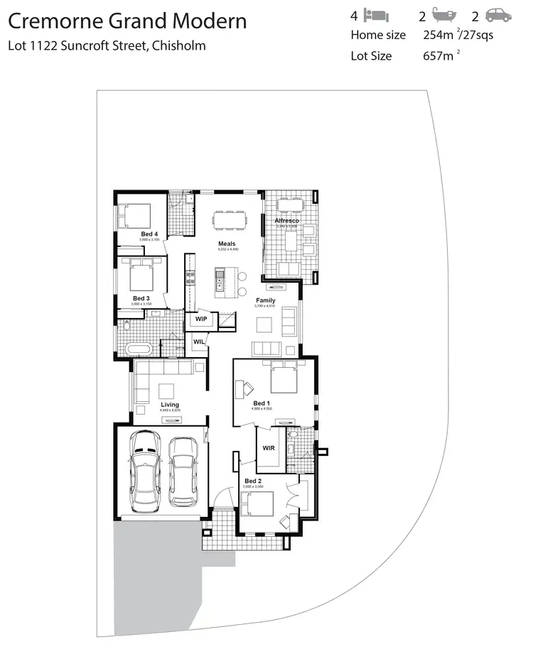 Floorplan of Homely house listing, Lot 1122 Suncroft Street, Chisholm NSW 2322