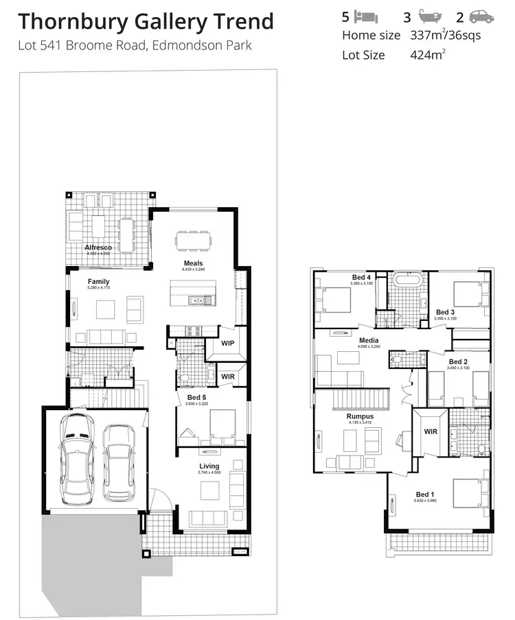 Floorplan of Homely house listing, Lot 541 Broome Road, Edmondson Park NSW 2174