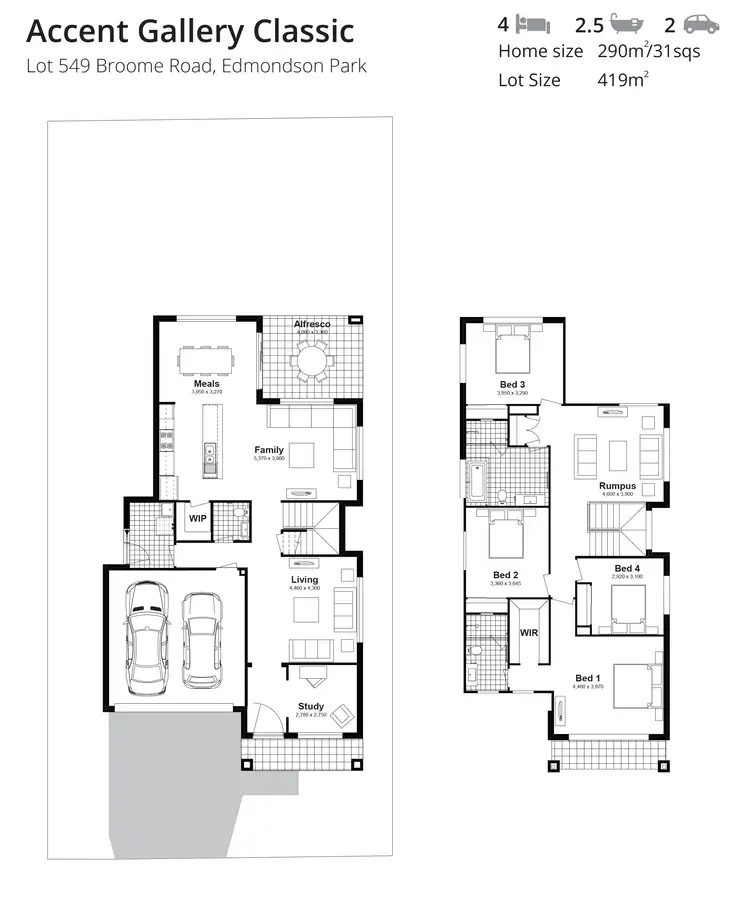 Floorplan of Homely house listing, Lot 549 Broome Road, Edmondson Park NSW 2174