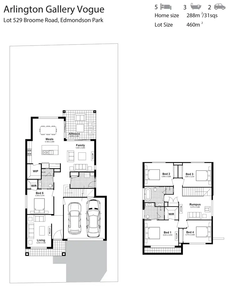 Floorplan of Homely house listing, Lot 529 Broome Road, Edmondson Park NSW 2174