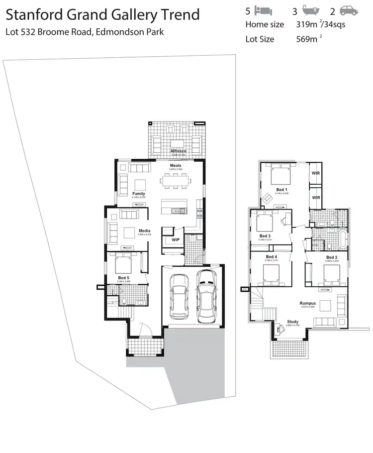 Floorplan of Homely house listing, Lot 532 Broome Road, Edmondson Park NSW 2174