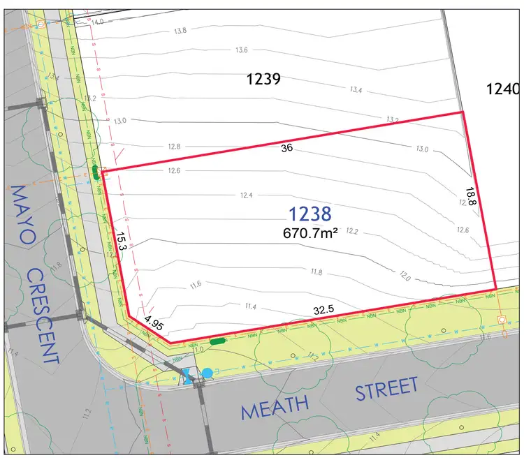 Floorplan of Homely land listing, LOT 1238, Lot 1238 Mayo Crescent, Chisholm NSW 2322