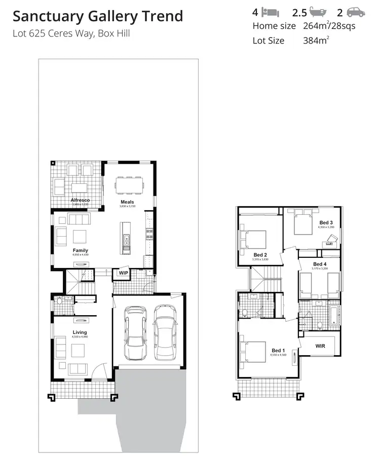 Floorplan of Homely house listing, Lot 625 Ceres Way, Box Hill NSW 2765