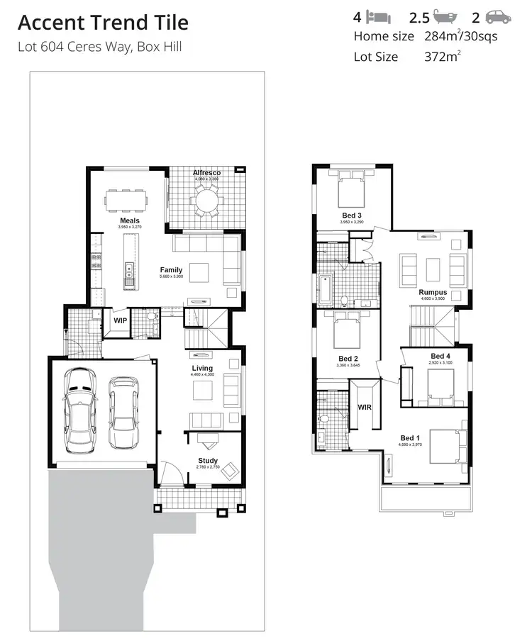 Floorplan of Homely house listing, Lot 604 Ceres Way, Box Hill NSW 2765