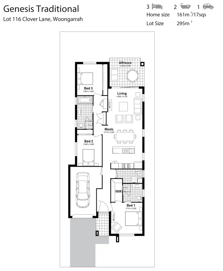 Floorplan of Homely house listing, Lot 116 Clover Lane, Woongarrah NSW 2259