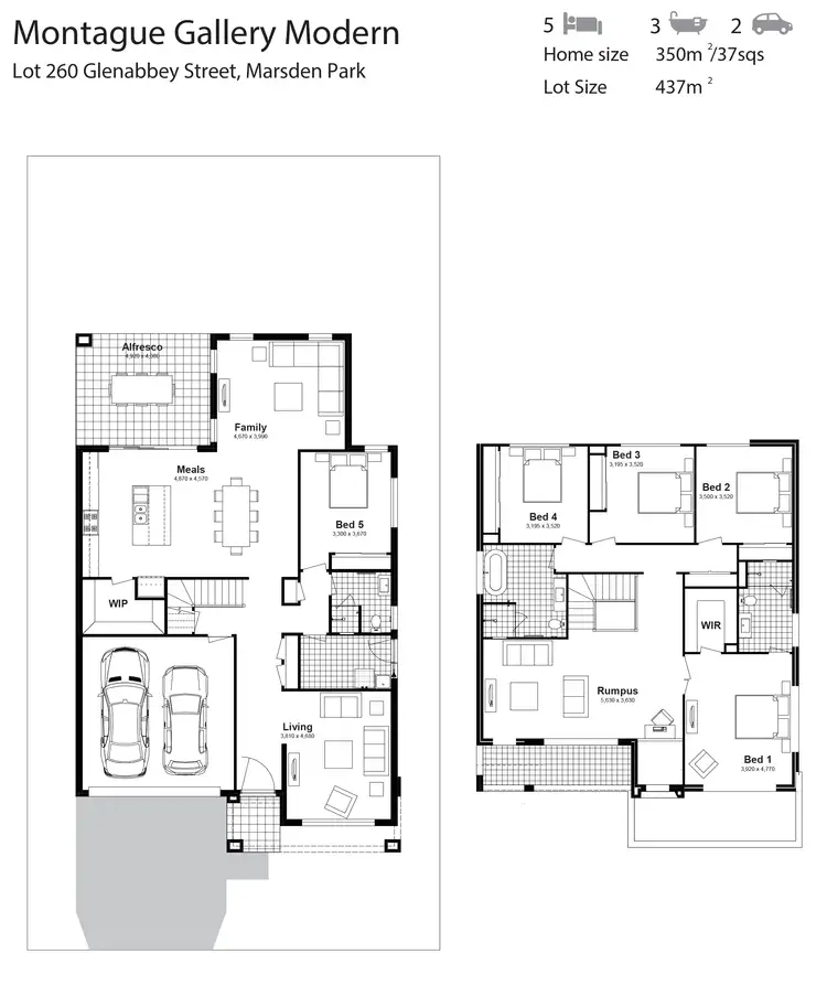 Floorplan of Homely house listing, Lot 260 Glenabbey Street, Marsden Park NSW 2765