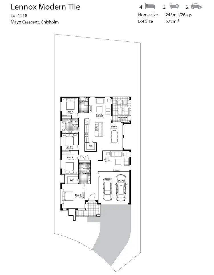 Floorplan of Homely house listing, Lot 1218 Mayo Crescent, Chisholm NSW 2322
