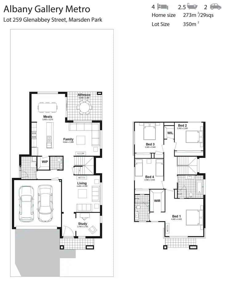 Floorplan of Homely house listing, Lot 259 Glenabbey Street, Marsden Park NSW 2765