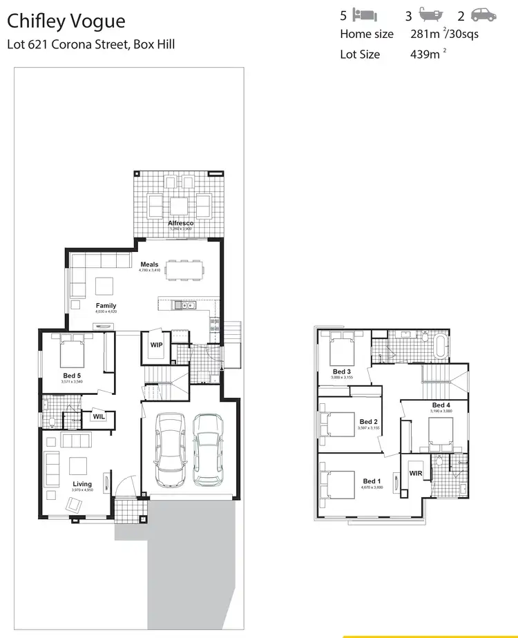 Floorplan of Homely house listing, Lot 621 Corona Street, Box Hill NSW 2765