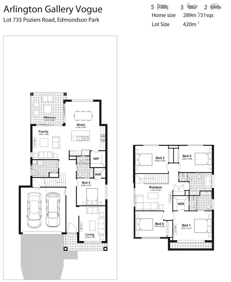 Floorplan of Homely house listing, Lot 735 Poziers Road, Edmondson Park NSW 2174