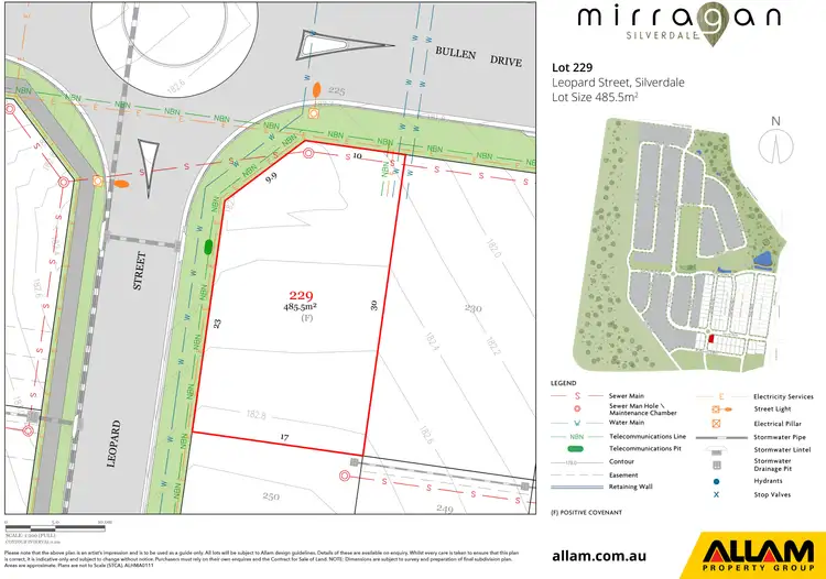 Floorplan of Homely land listing, LOT 229, Lot 229 Bullen Drive, Silverdale NSW 2752