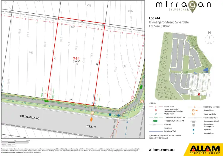 Floorplan of Homely land listing, LOT 244, Lot 244 Kilimanjaro Street, Silverdale NSW 2752