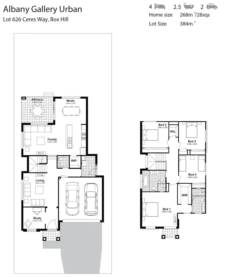 Floorplan of Homely house listing, Lot 626 Ceres Way, Box Hill NSW 2765
