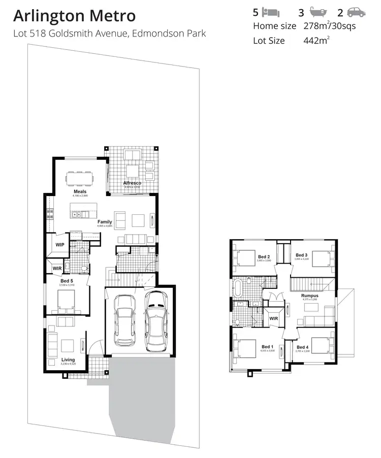 Floorplan of Homely house listing, Lot 518 Goldsmith Avenue, Edmondson Park NSW 2174
