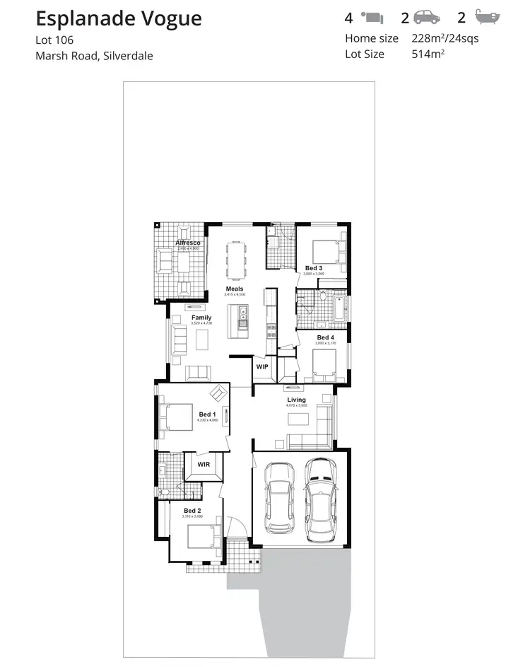 Floorplan of Homely house listing, Lot 106 Marsh Road, Silverdale NSW 2752